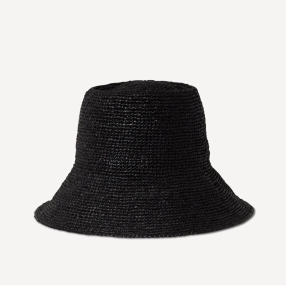 Like new - Janessa Leoné Felix Bucket - Packable Raffia Straw Hat M